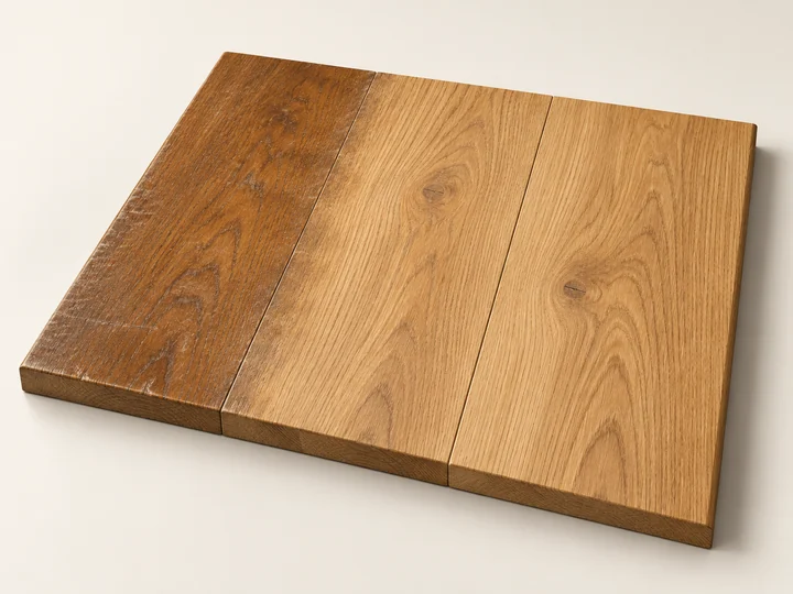 Illustrative sanding and refinishing material sample